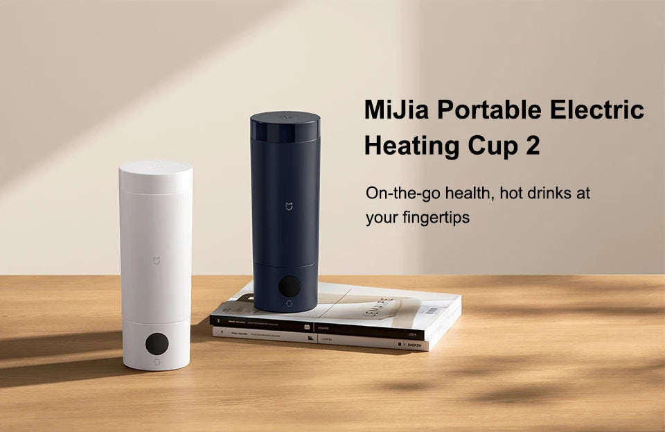 Mijia Portable Electric Kettle 2, Travel Thermos Cup, Smart Temperature 350ml