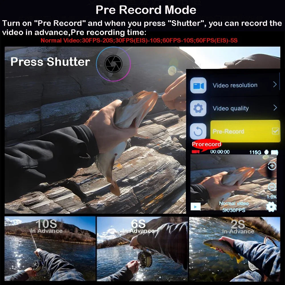 Ourlife MTR40 5K Action Camera with 2" IPS Touch Screen | Capture Adventures