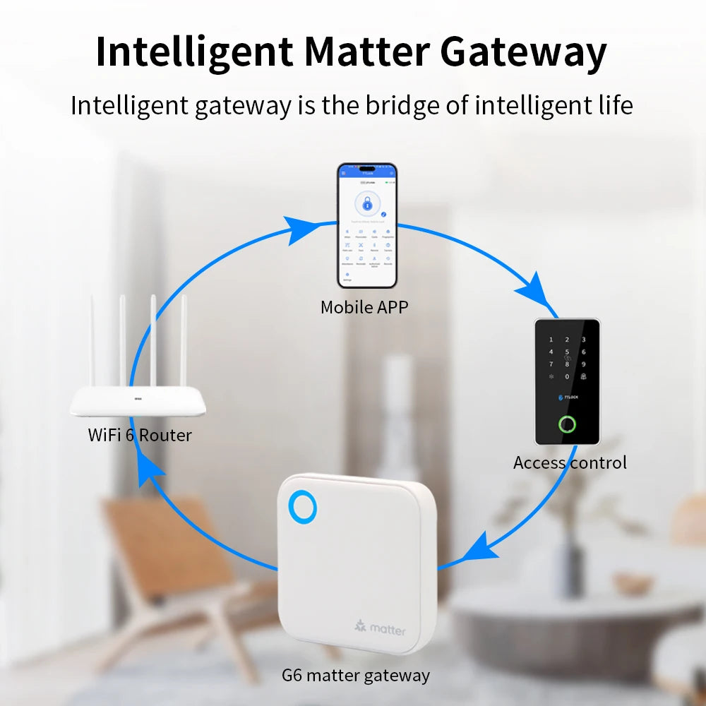 TTLOCK G6 Matter Gateway: WiFi & HomeKit Bridge for Seamless Smart Home Control