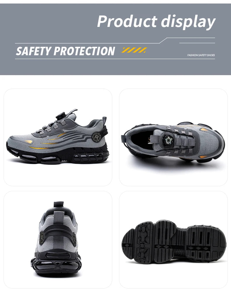 Manlegu Tough Safety Shoes - Ultimate Slip Resistance & Protection