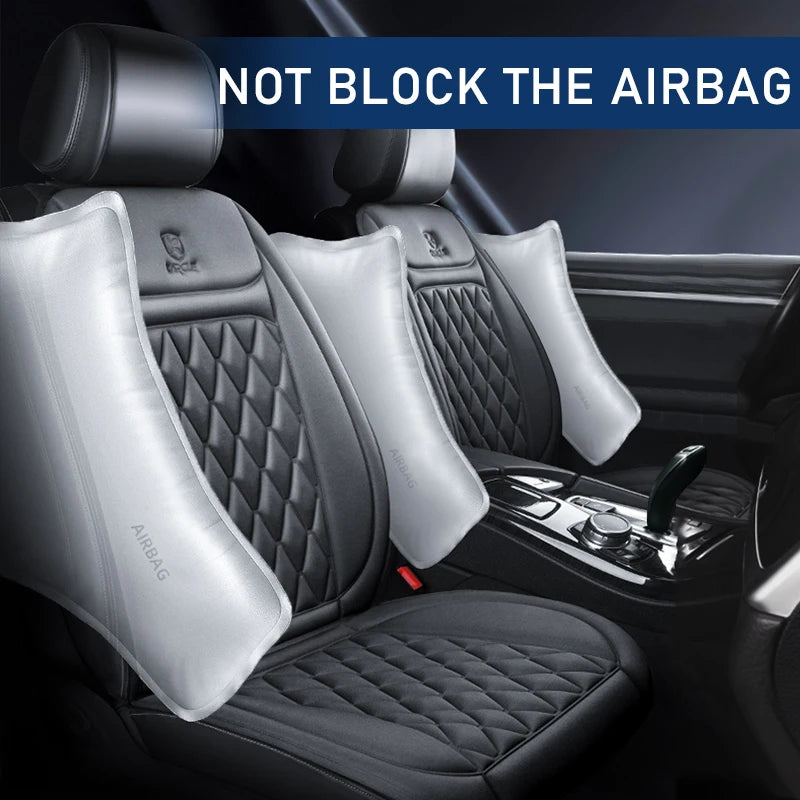 12V Heated Car Seat Cushion | Universal Cloth & Flannel Set