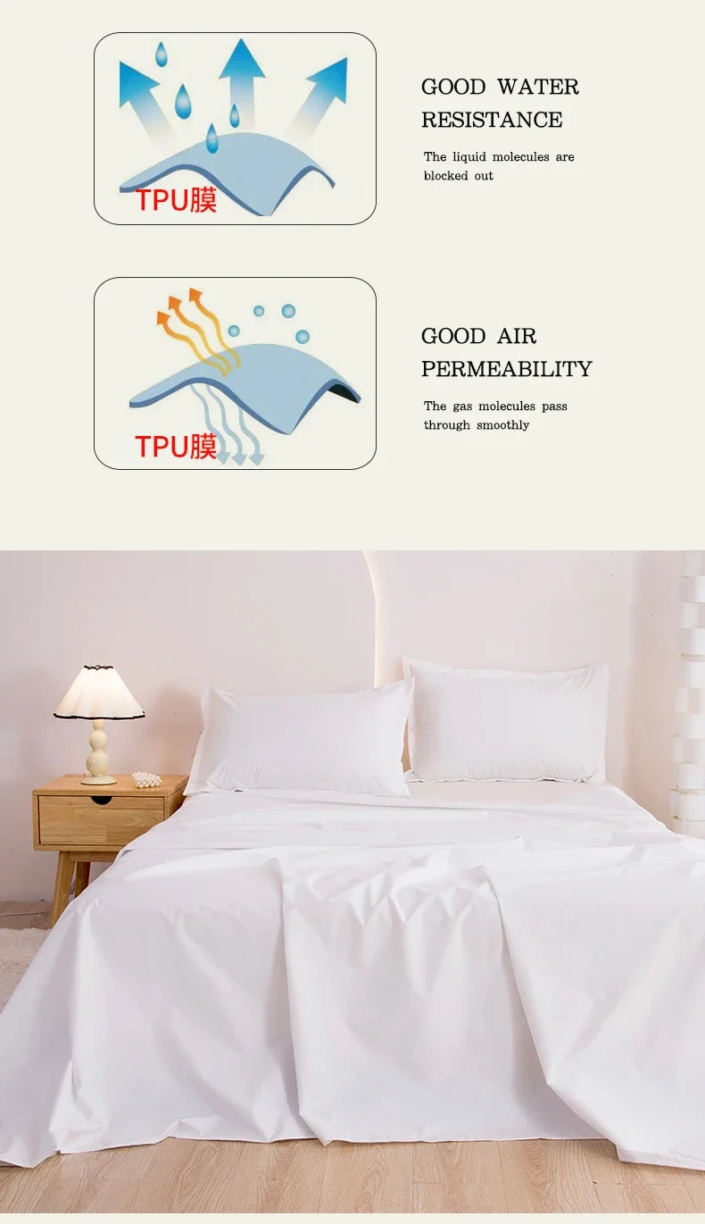 Vabena TPU Waterproof Mattress Protector – Bed Pad for All Ages