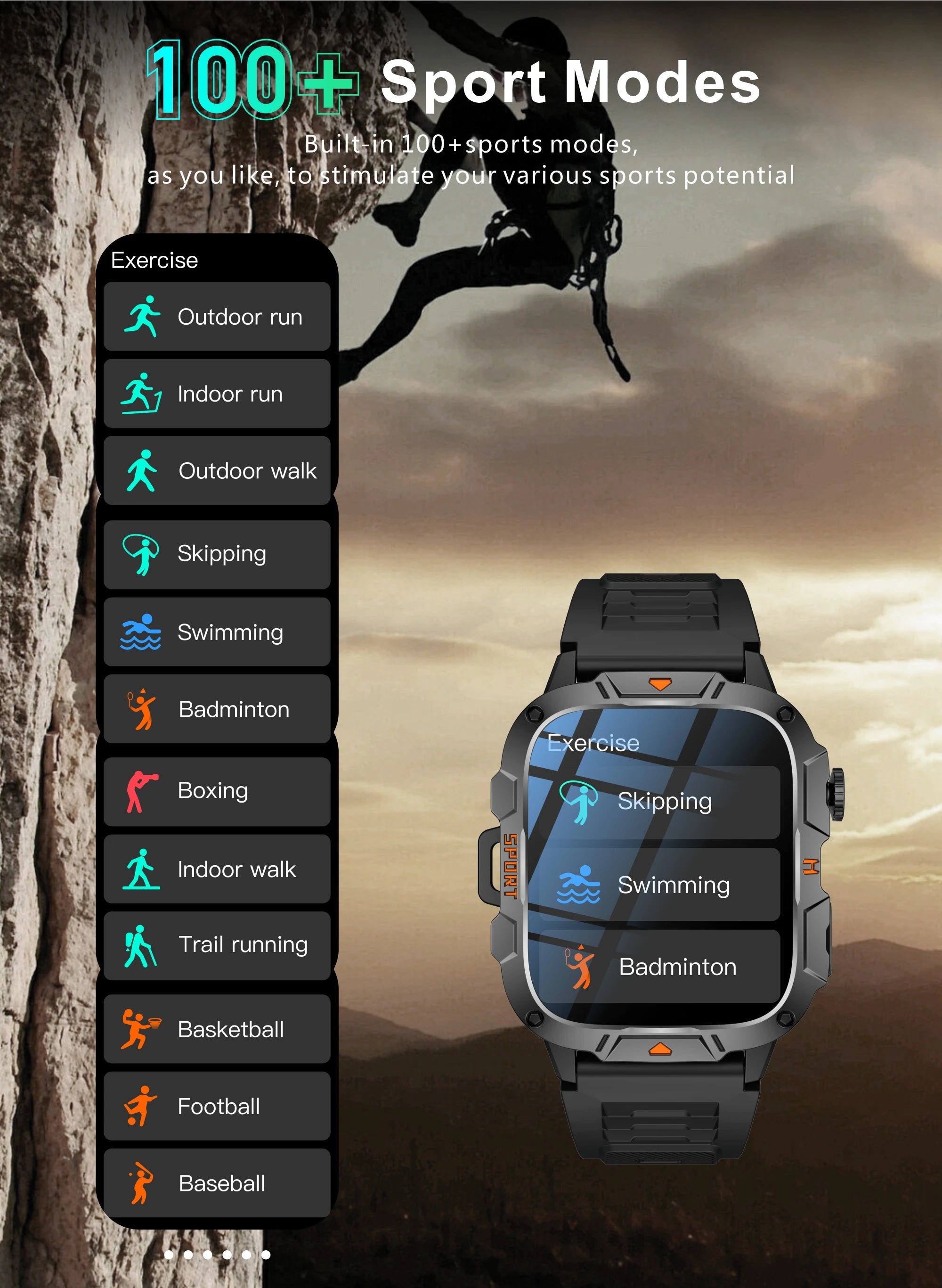 Military-Grade Smartwatch for Men | AMOLED Display | 5ATM Tactical Watch