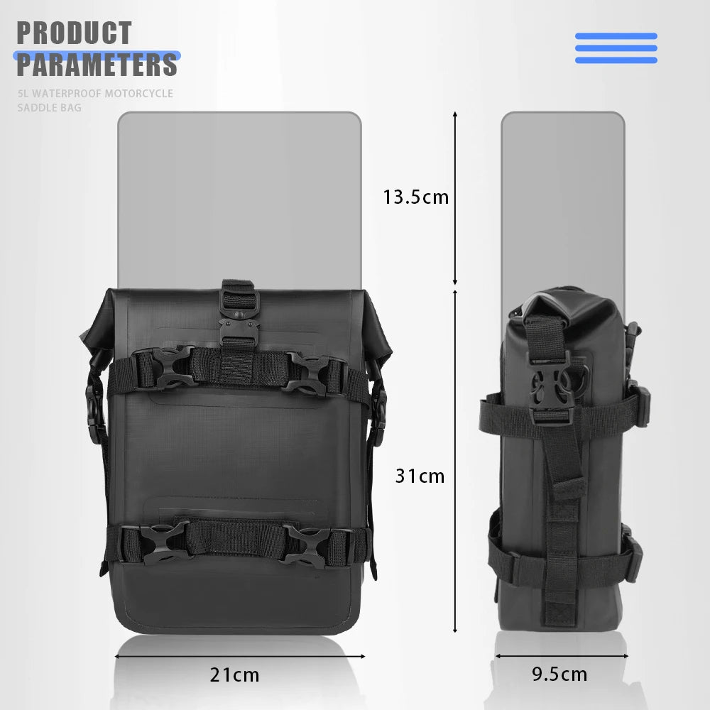 Motorcycle Frame Crash Bar Bag for BMW R1250GS R1200GS ADV Honda NC750X CB500X - Waterproof Tool Storage