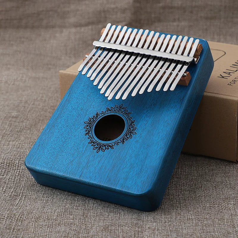 21 Key Mahogany Kalimba - Portable Thumb Piano for Beginners