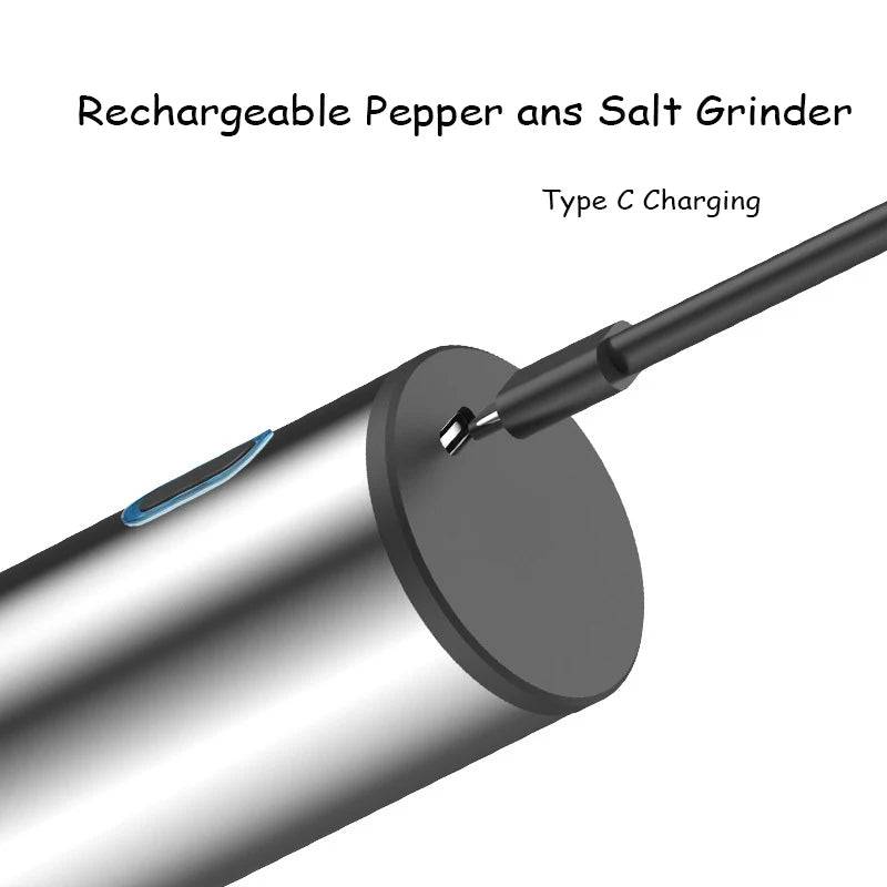 Electric Salt Pepper Grinder Automatic Rechargeable Mill
