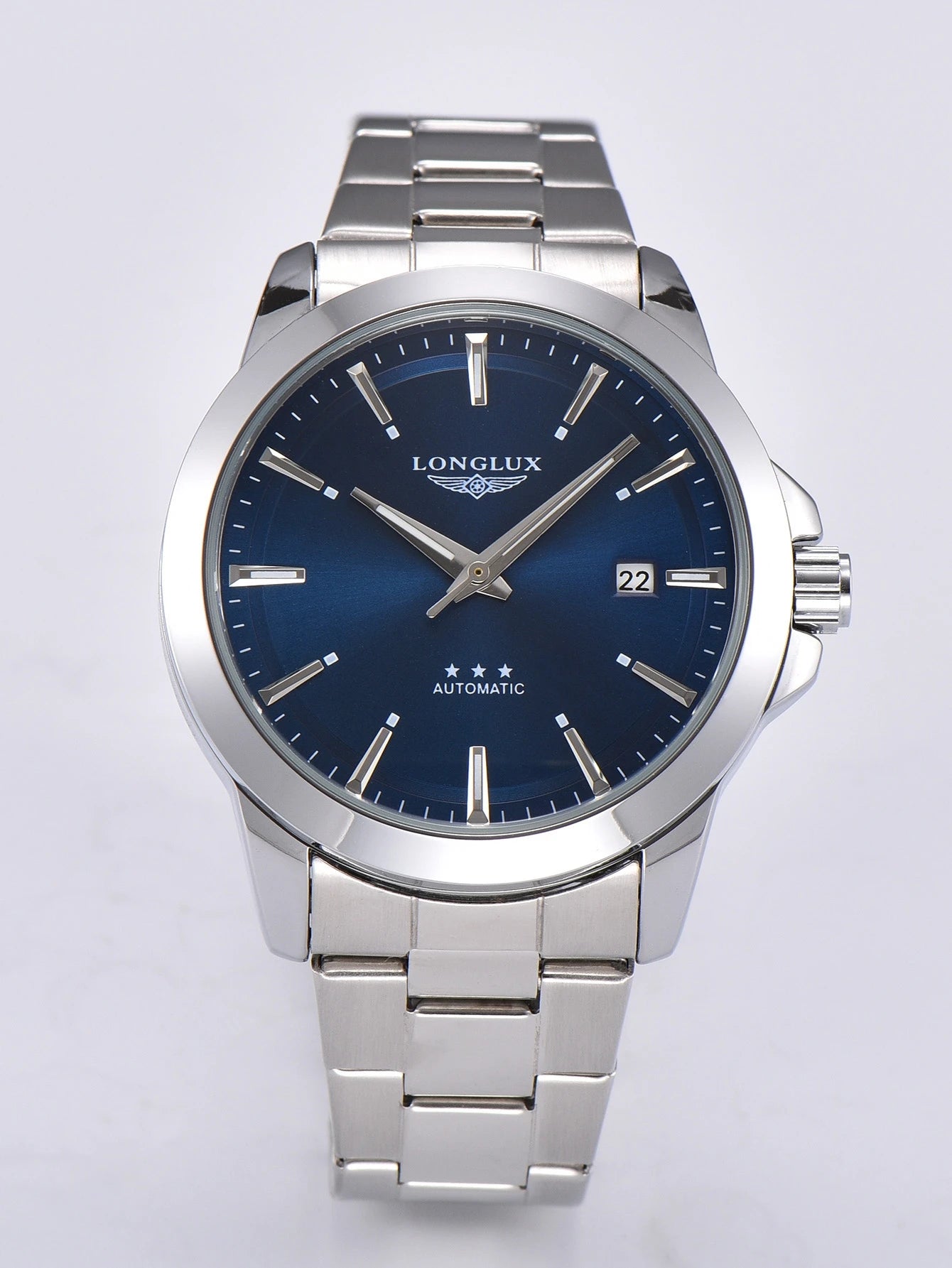Men's Automatic Watch | Mechanical Business Date Stainless Steel Luminous Waterproof