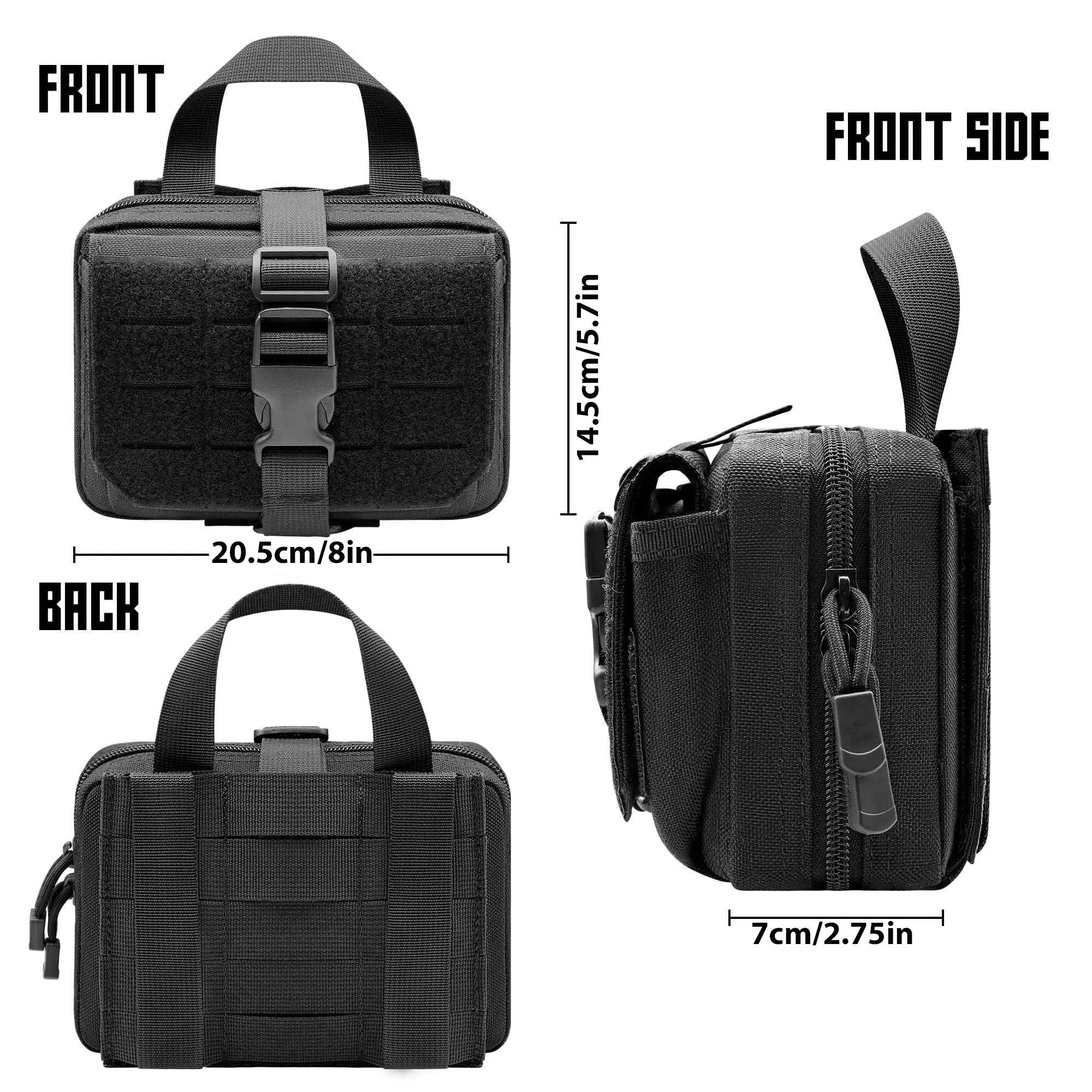 Tactical MOLLE Rip Away IFAK Pouch - First Aid Medical EMT Belt Pouch