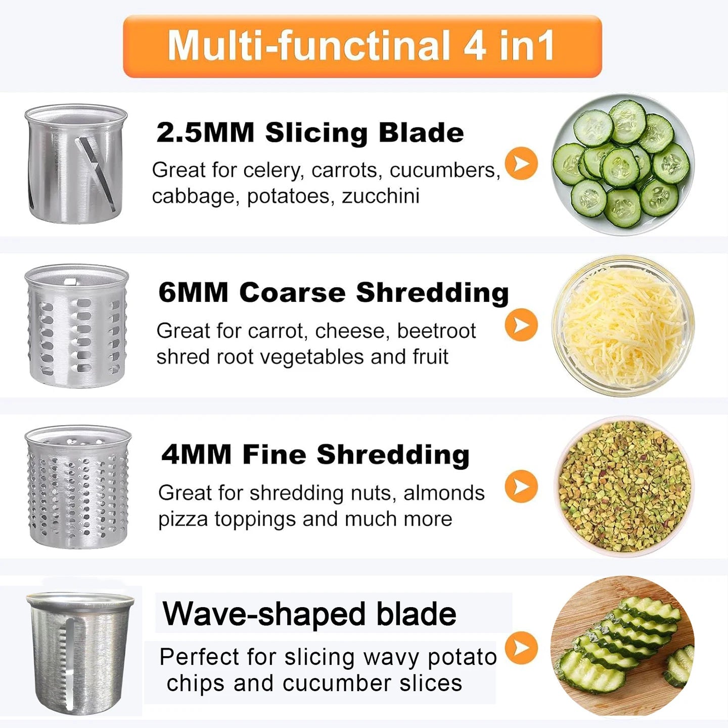 KitchenAid Stand Mixer Slicer Shredder | Stainless Steel Salad Maker