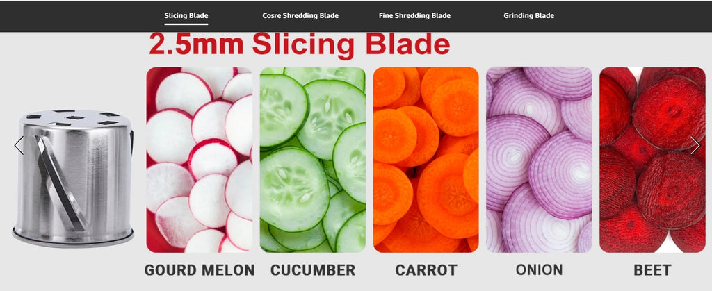 KitchenAid Stand Mixer Slicer Shredder | Stainless Steel Salad Maker