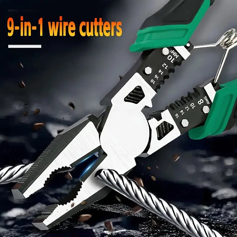 9-Inch Heavy Duty Wire Cutter | Precision Needle Nose Pliers