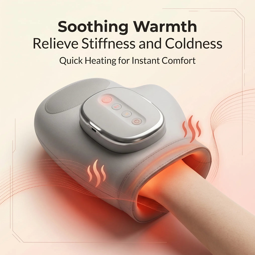 Hand Massager with Compression & Vibration for Muscle Relief