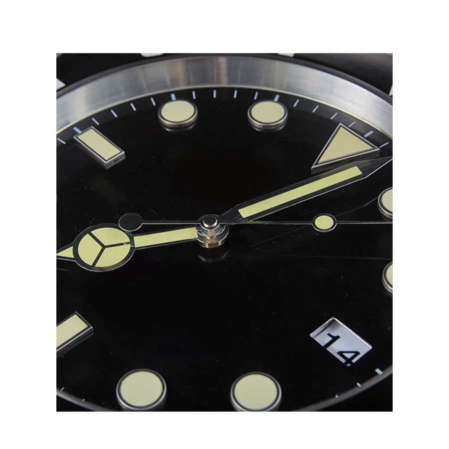 Luxury Modern Metal Wall Clock with Digital Luminescence