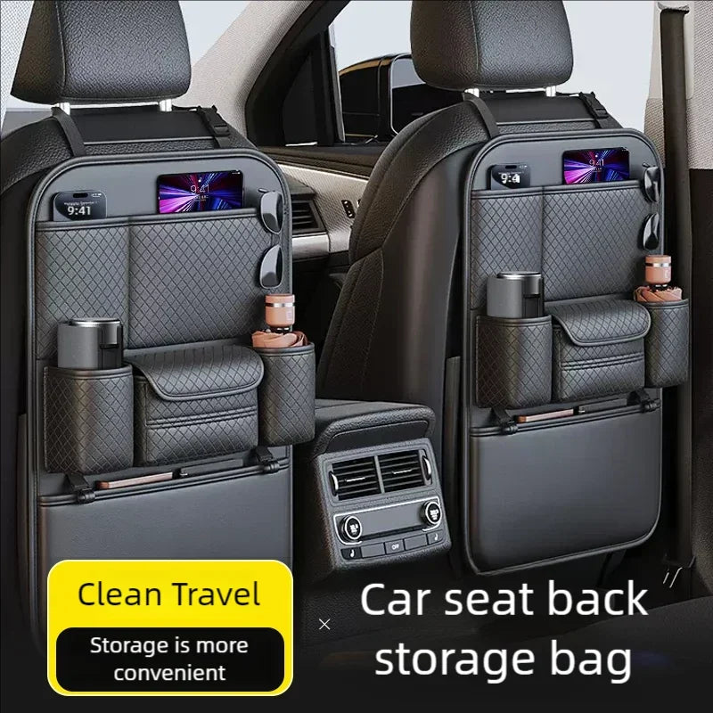 JFBONIN Car Seat Back Organizer - High-Capacity Multi-Pocket Storage