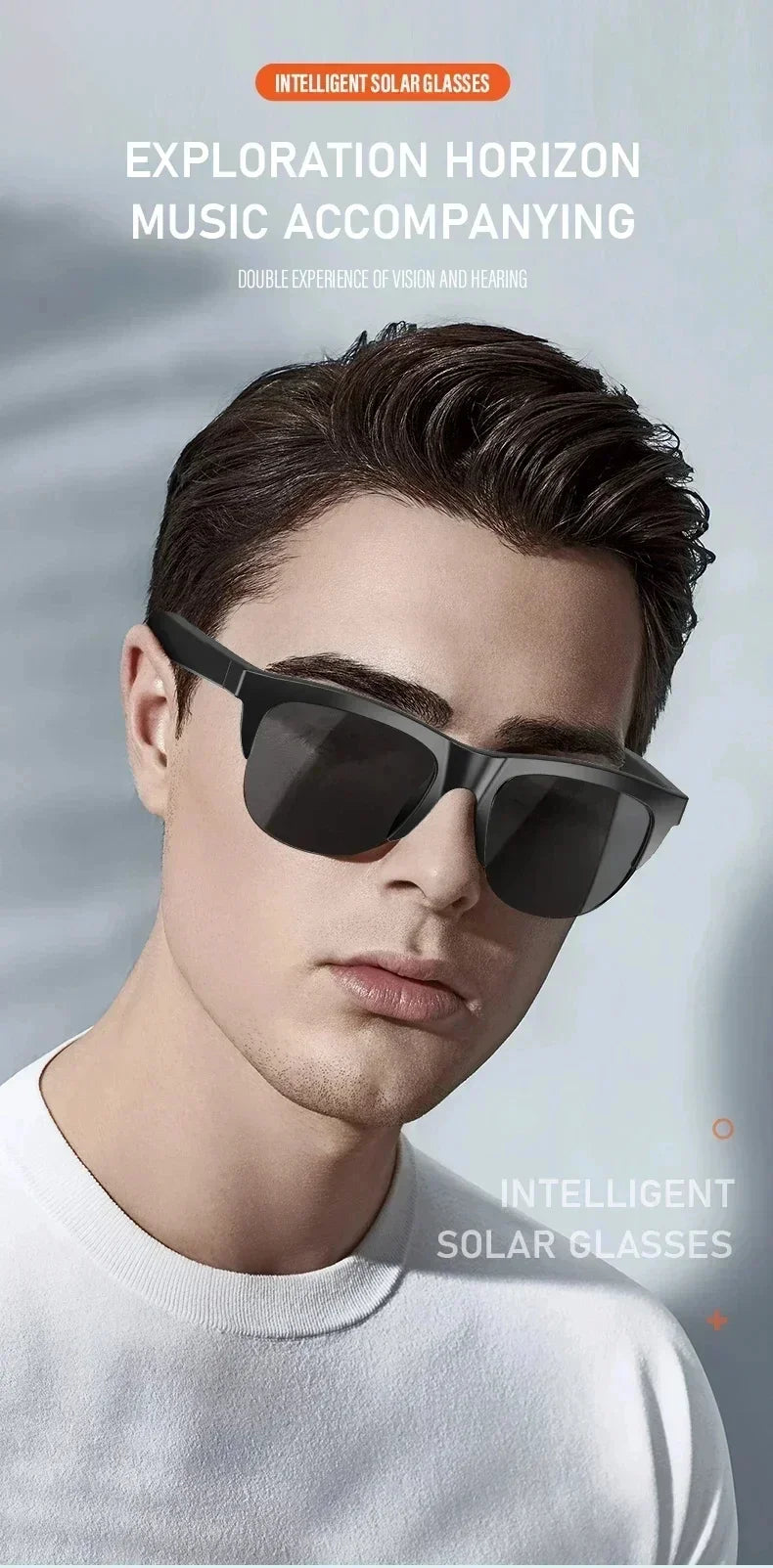 DIXSG Smart Sunglasses with Bluetooth Audio & Blue Light Protection