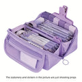 Large Capacity Multifunctional Pencil Case & Desktop Organizer for Kids