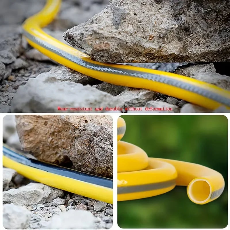 Vabena Heavy-Duty Rubber Garden Hose - 10/20/30m, All-Season, Leak-Proof, Durable
