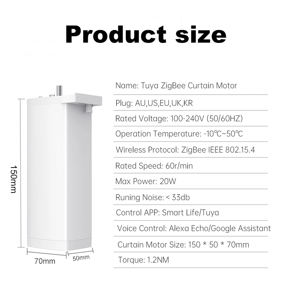 Silent Tuya Smart Curtain Motor | Automated Window Blinds