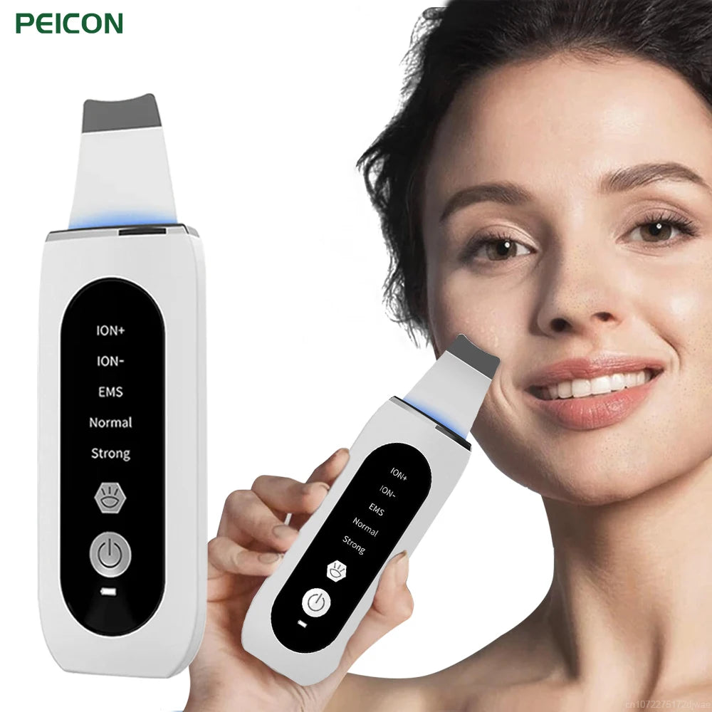 Peicon Professional Ultrasonic Skin Scrubber - Deep Cleansing & Exfoliation