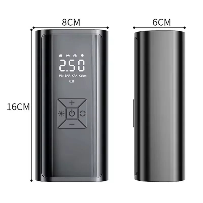 YIJU 150psi Wireless Portable Tire Inflator for Cars & Bikes
