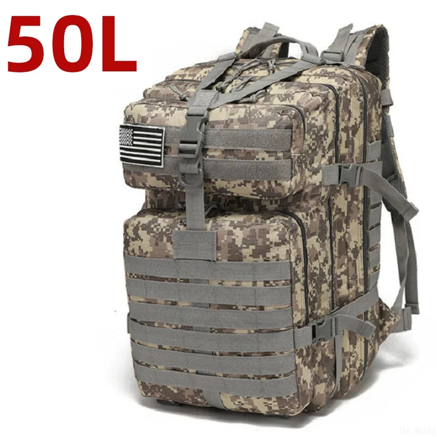 Thuram 1000D Waterproof Tactical Rucksack for Hiking & Camping