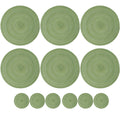 Elegant Braided Placemats & Coasters Set - 12-Piece Dining Table Protection