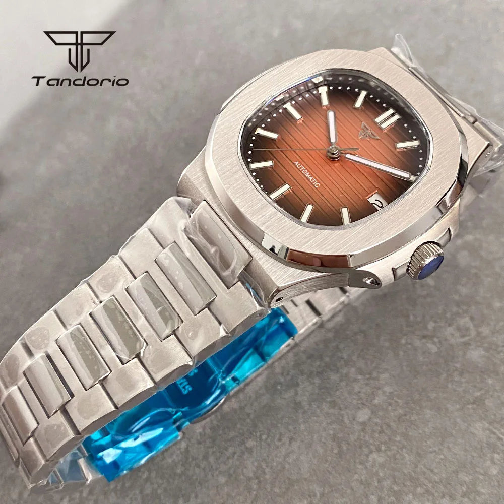 Tandorio Square Automatic Watch - Sapphire, Lume, NH35