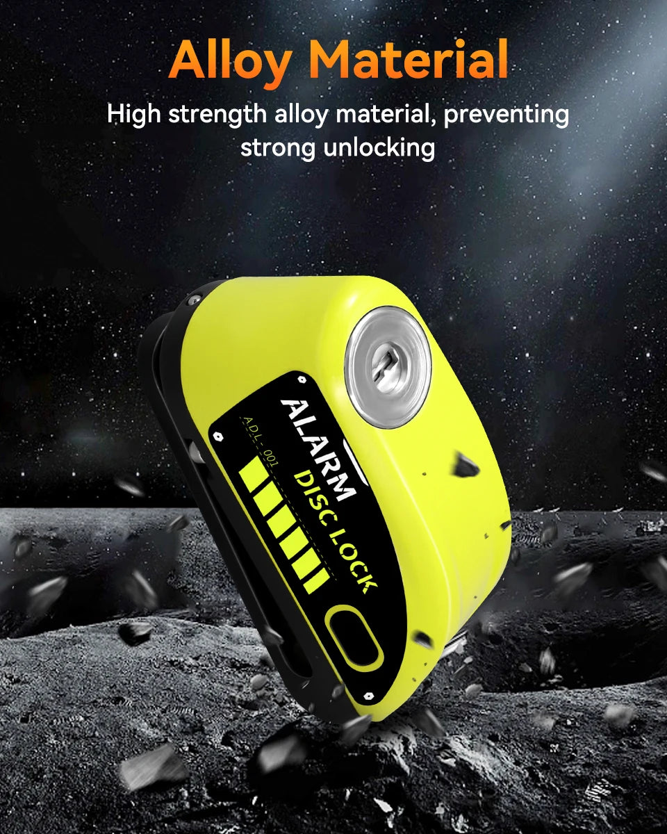 Extractme 120dB Motorcycle Alarm Disc Lock - Anti-Theft Security