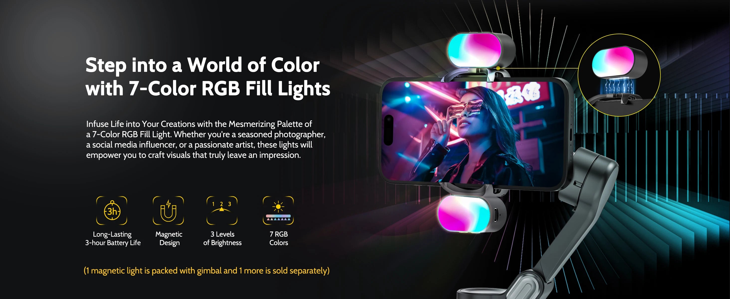 AOCHUAN Smart Xpro: Professional 3-Axis Smartphone Gimbal for Creators