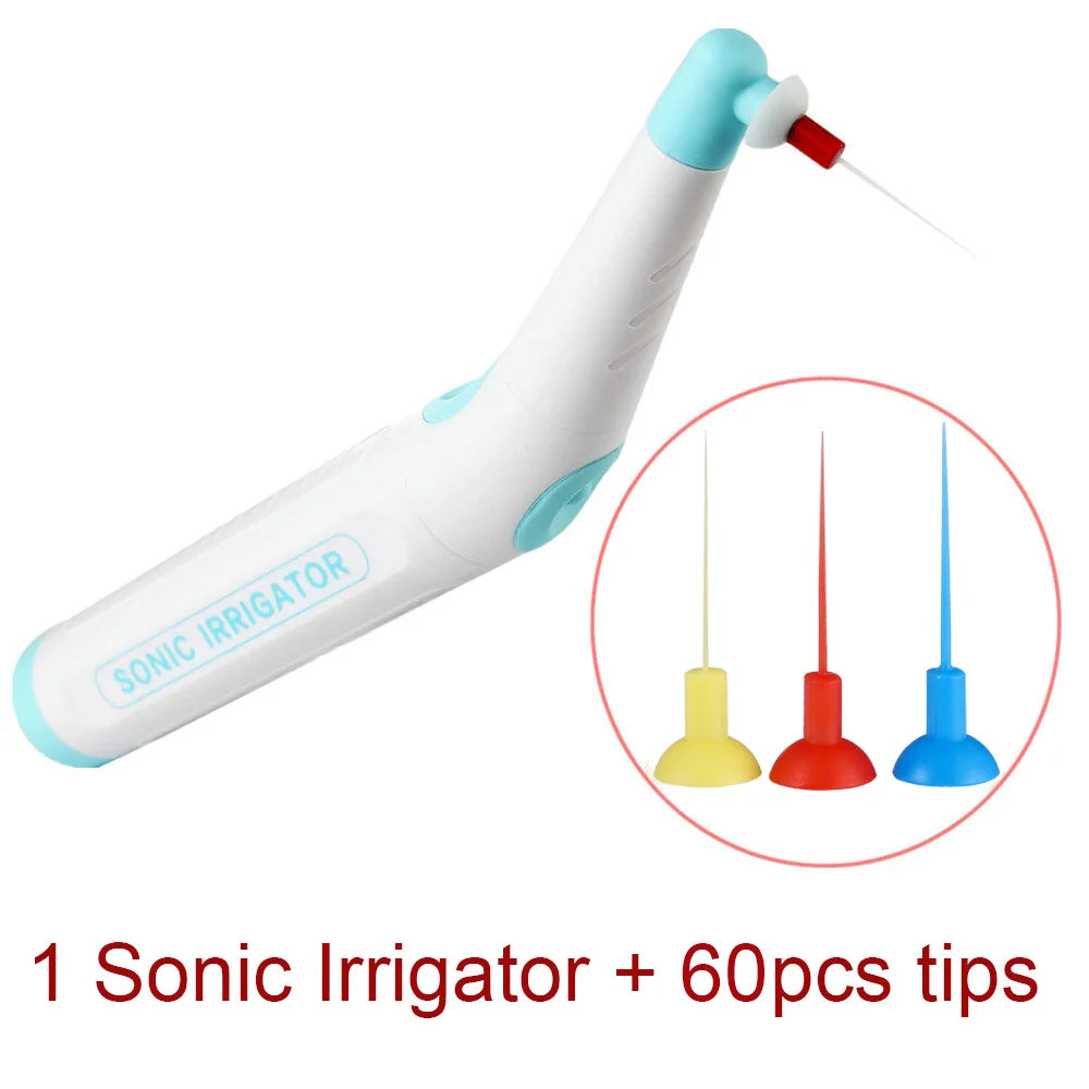 60Pcs Dental Sonic Irrigator Tips for Root Canal Cleaning & Endodontic Tools