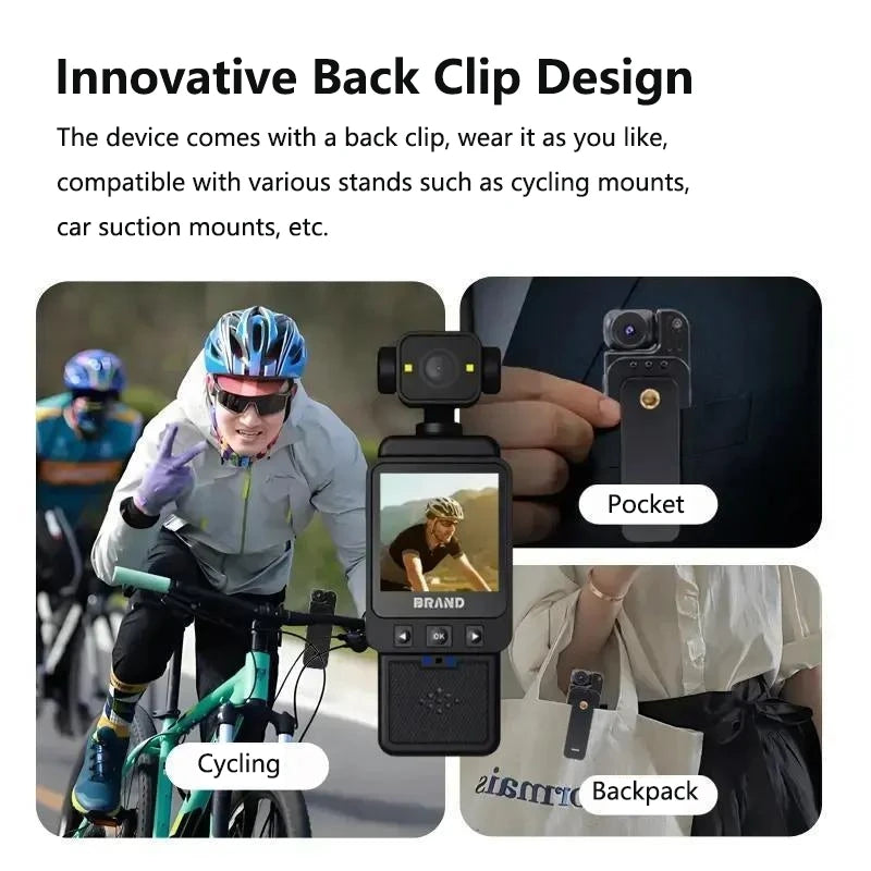 Lenovo 4K Waterproof Action Camera with Dual Screens