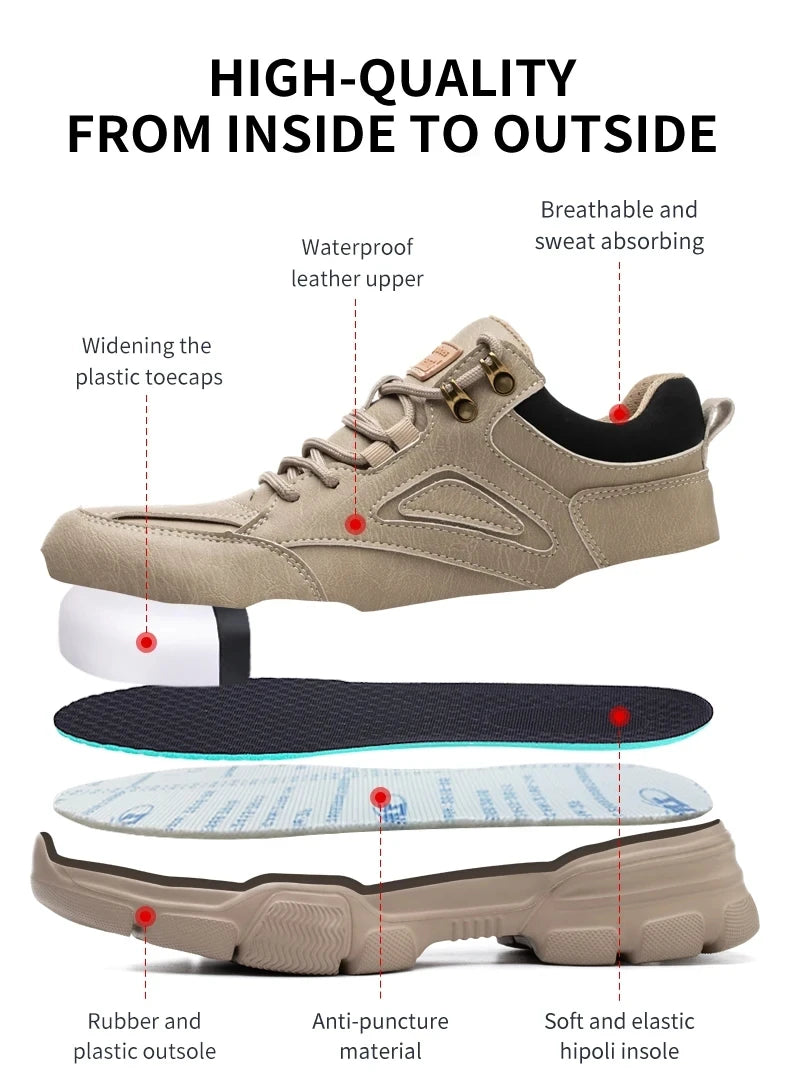 Tulldent Steel-Wire Smart Dial Safety Sneakers - Ultimate Protection & Comfort