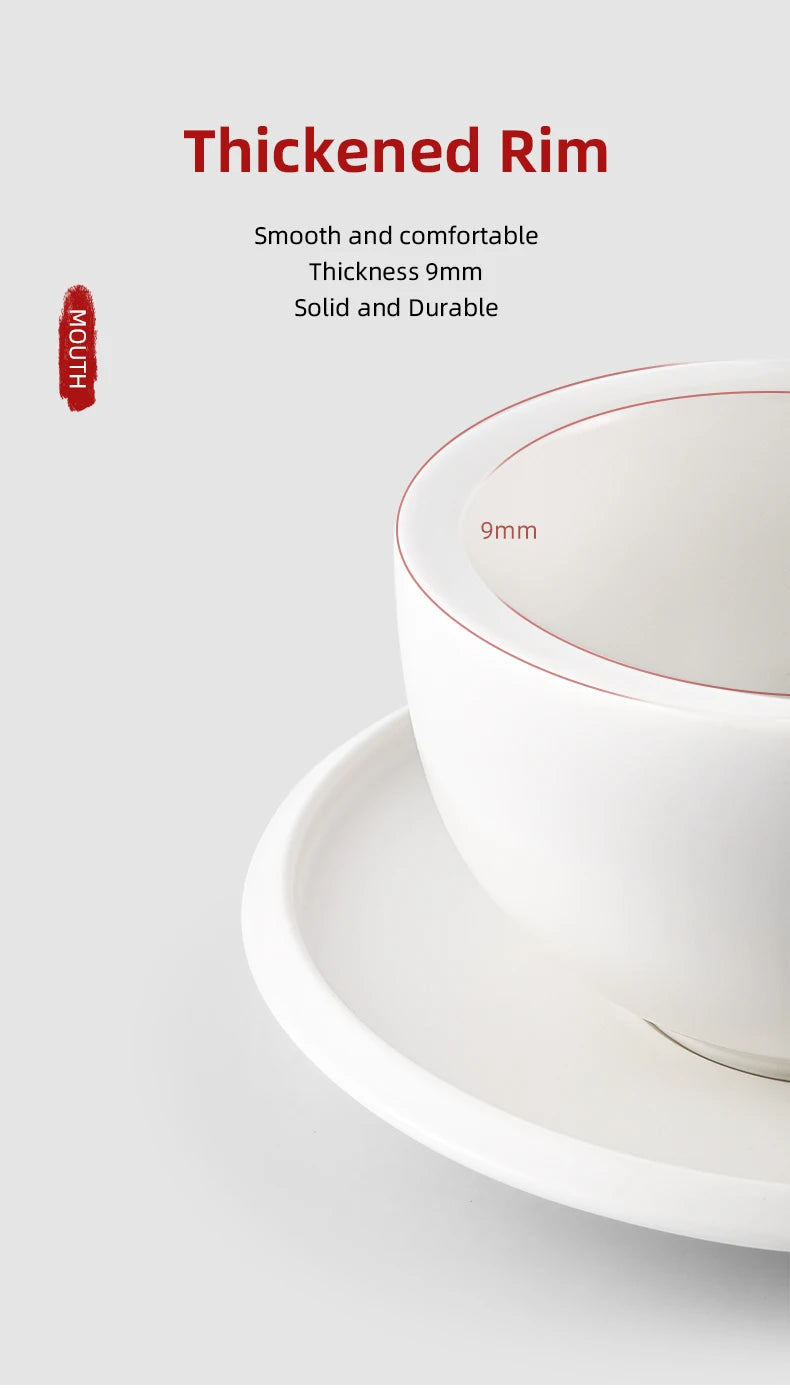 MHW-3BOMBER 280ml Ceramic Art Latte & Espresso Cup Set