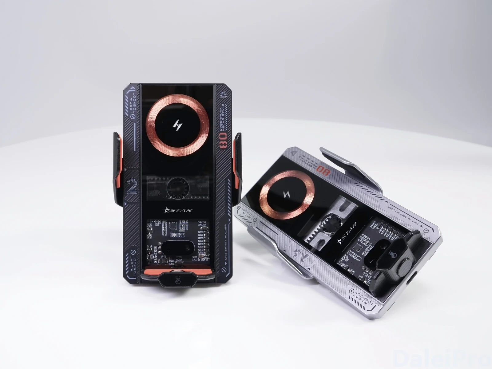 Smart Sensing Car Phone Mount | 15W Wireless & 66W Fast Charging Auto Clamping Holder