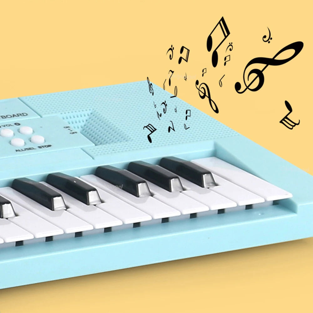37 Keys Kids Electronic Piano Keyboard with Microphone | Educational Musical Toy