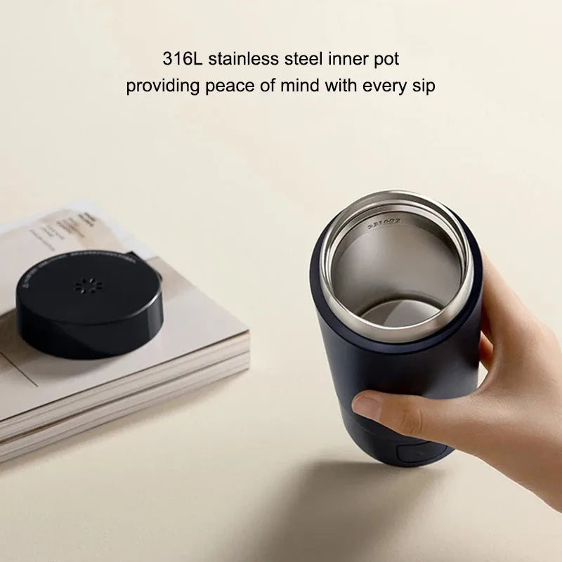 Mijia Portable Electric Kettle 2, Travel Thermos Cup, Smart Temperature 350ml