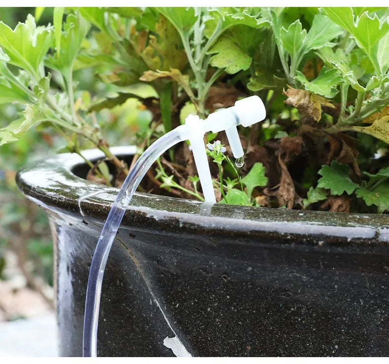 Garden Drip Irrigation Kit with Regulating Valve - Potted Plants & Greenhouse Watering System