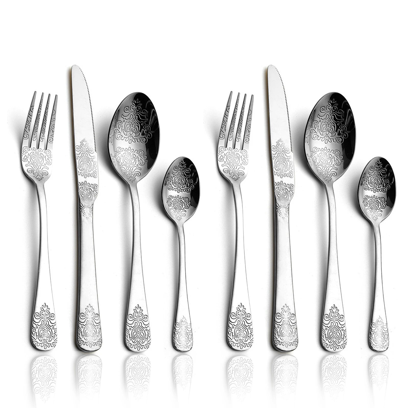 Luxury Vintage Gold Silverware Set | 16/24 Piece Dining Collection