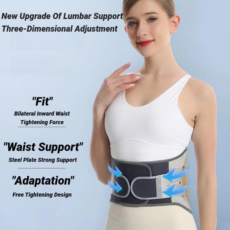 Back Brace Support Belt for Lower Back Pain Relief | Adjustable Lumbar Waist Support