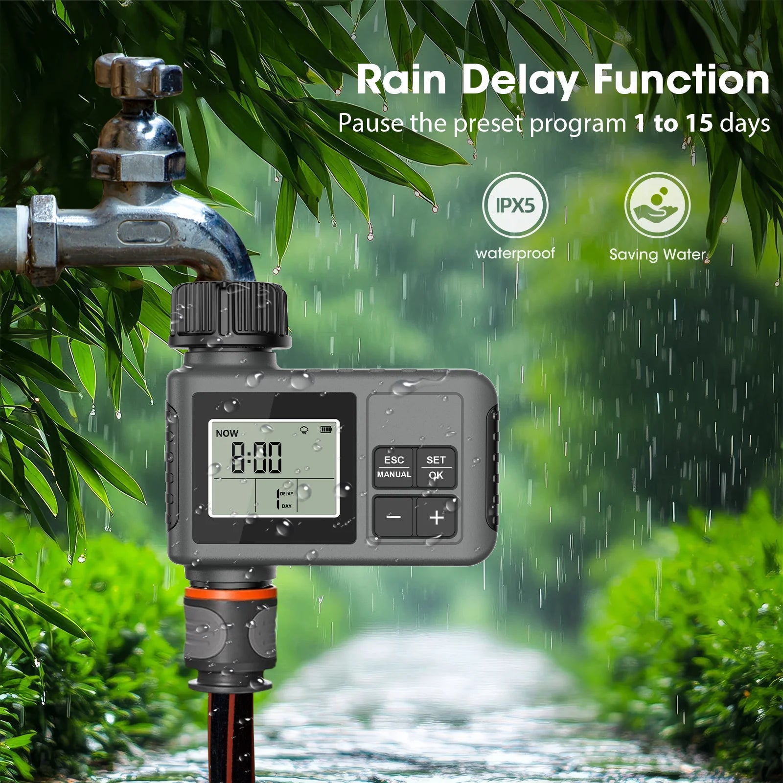 Insoma Smart Garden Irrigation Timer - Automatic Water System