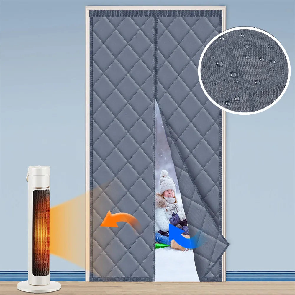 Vabena Magnetic Thermal Insulated Door Curtain - Energy Saving & Privacy