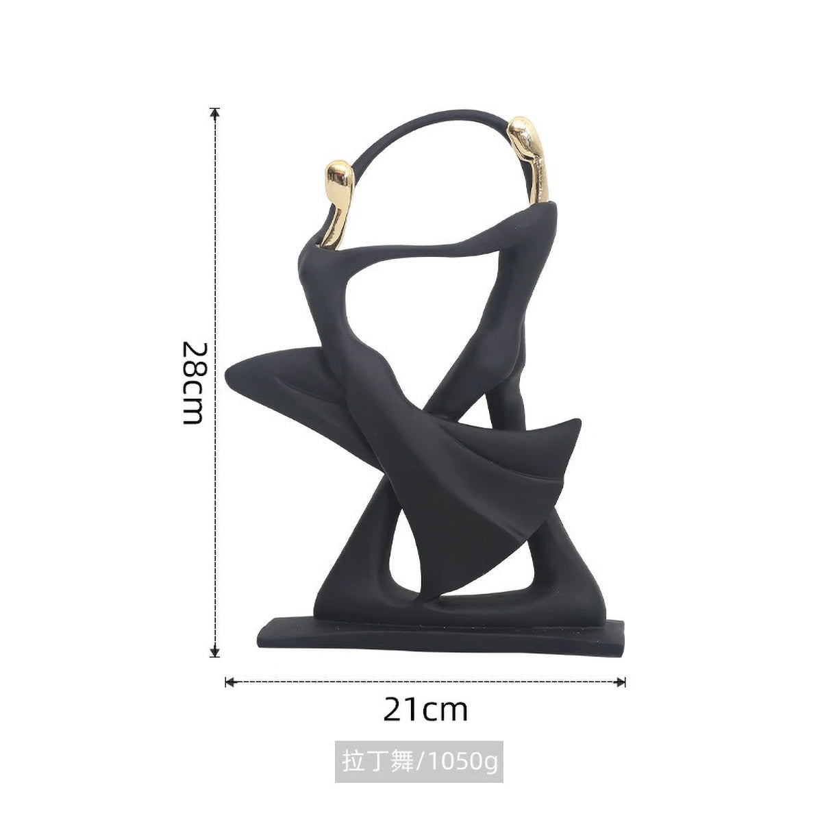 Scandinavian Abstract Dancer Sculpture - Modern Home Decor