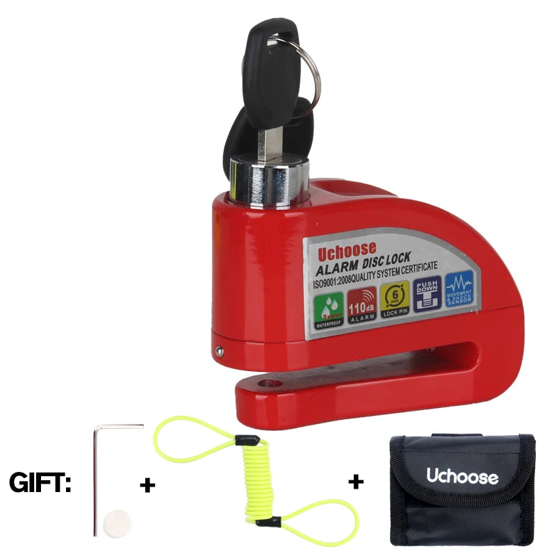 Vabena Motorcycle Disc Brake Alarm Lock | Anti-Theft Scooter Security