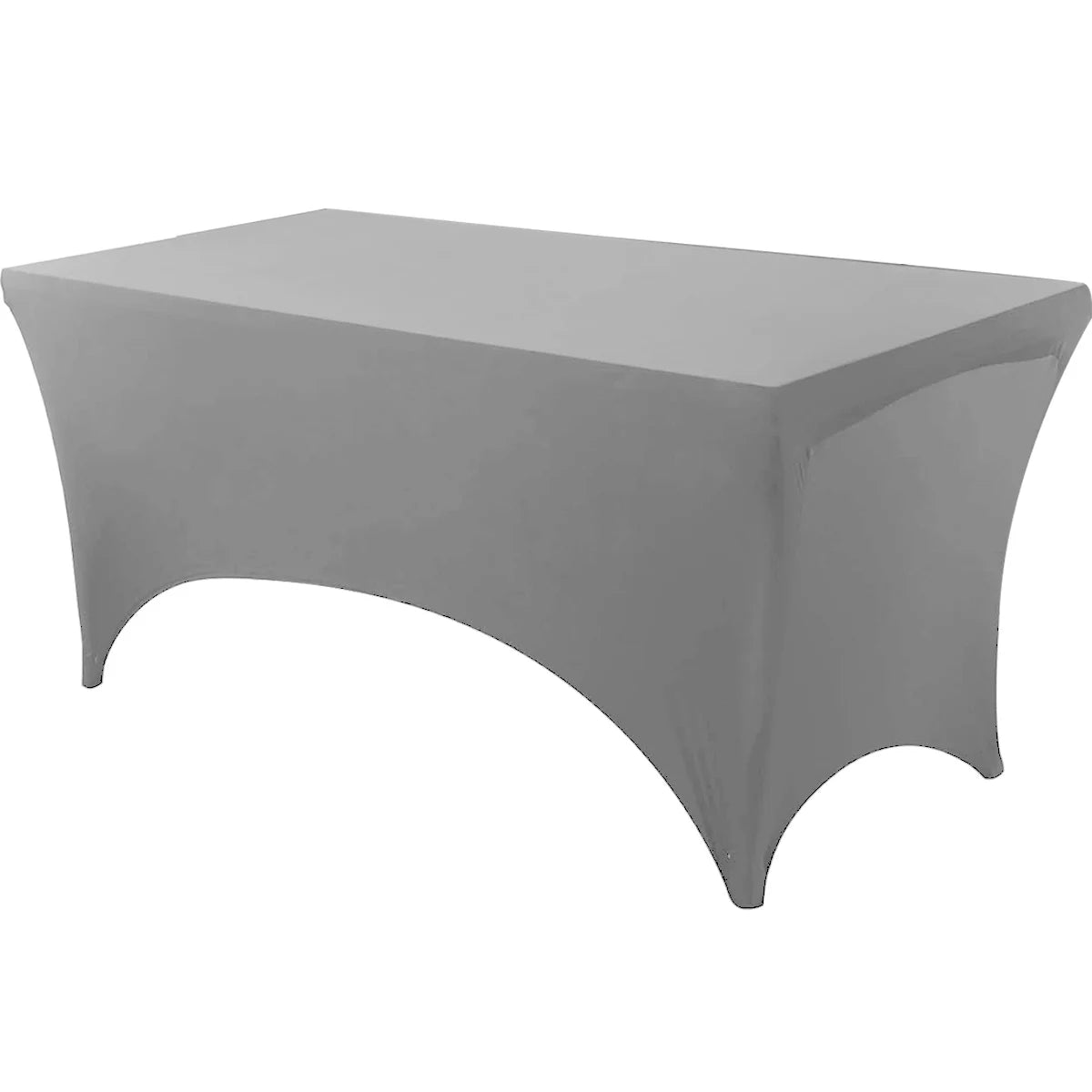 Spandex Tablecloth - Tight Fitted, Washable & Wrinkle Resistant Rectangular Table Cover for Events & Parties