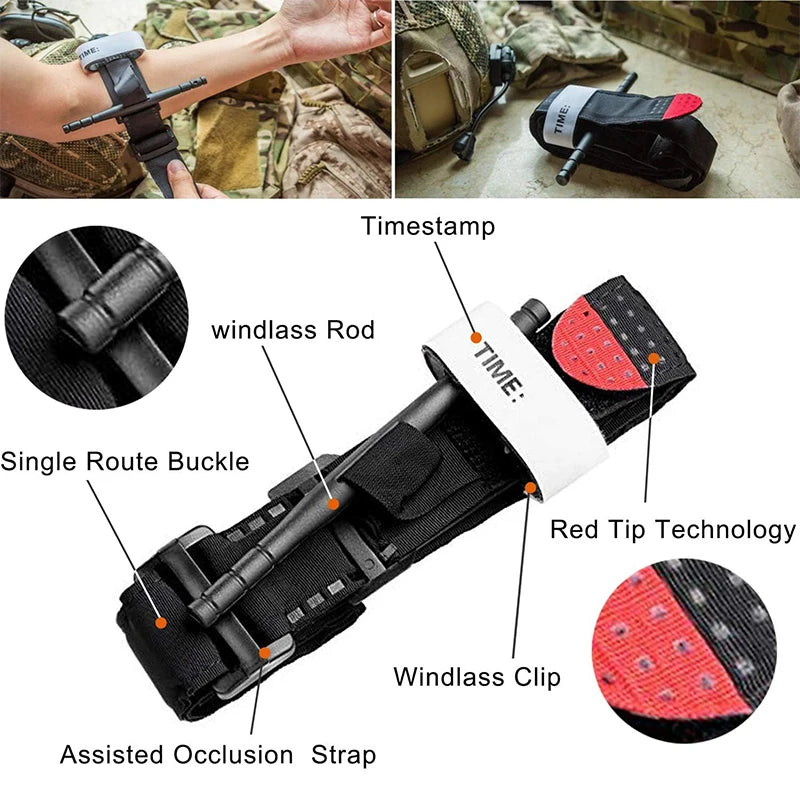 131-Piece Military First Aid Trauma Kit with Tourniquet | Emergency Survival Gear
