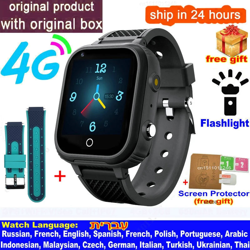 LT21 Kids 4G Smartwatch - GPS, Video Call, SOS, IP67 Waterproof