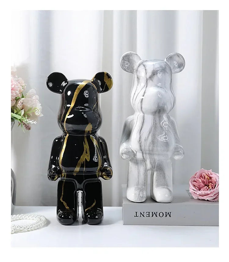 Nordic Bear Statue - Luxury Resin Figurine for Home Decor