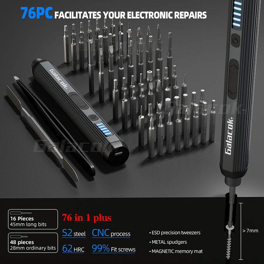 Precision Electric Screwdriver Set 68-in-1 for Mobile & Tablet Repair