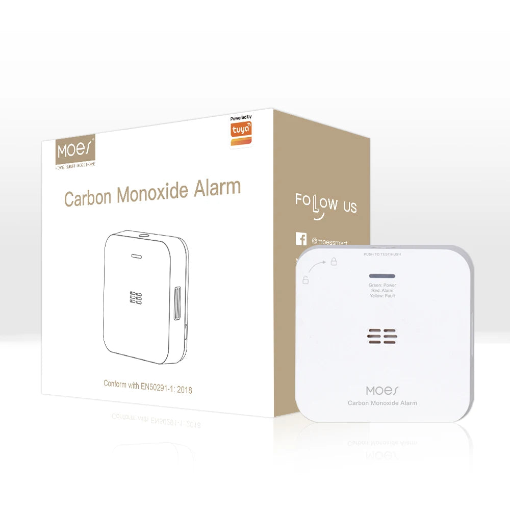 MOES ZigBee Smart Carbon Monoxide Detector Alarm
