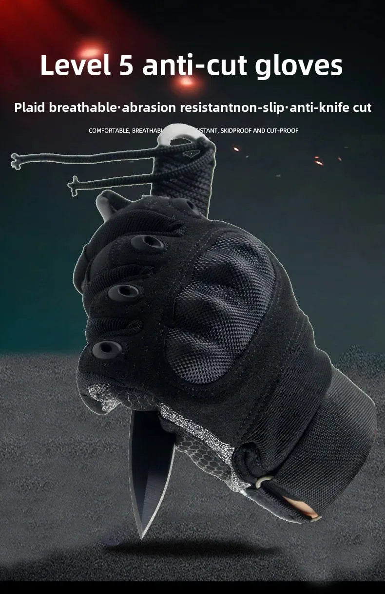 Level 5 Anti-Cut Tactical Gloves | Combat & Self-Defense Protection